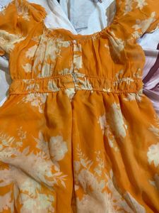 Quirky Orange Playsuit