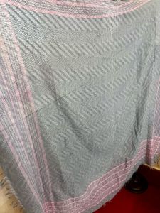 Elegant Grey and Pink Square Scarf