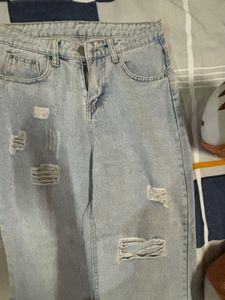 Light Wash Distressed Jeans