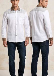 Men's White Casual Shirt