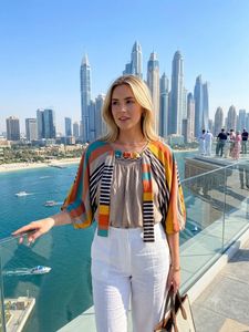 Boho Striped Kimono Style Top