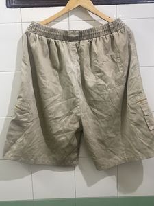 Men's Beige Cargo Shorts