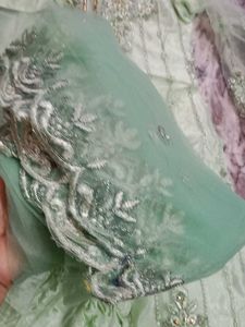 Mint Green Embroidered Shalwar Kameez