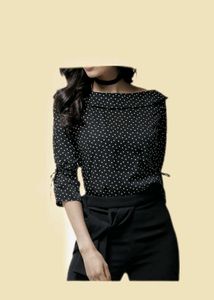 Chic Polka Dot Top