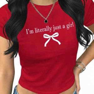 Trendy Red Graphic Tee