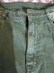 Vintage Washed Green Denim Jeans Y2K