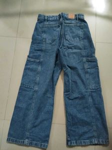 Wide Leg Cargo Jeans