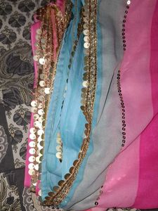 Vibrant Striped Lehenga Choli
