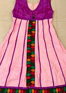 Beautiful Pink Ethnic Gown 📍Free Delivery