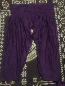 Elegant Purple Kurta Set with Embroidery