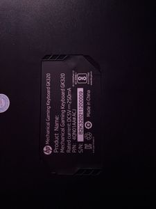 HP Mechanical Gaming RGB Keyboard