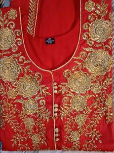 New Festive Red Gold Lehenga Choli
