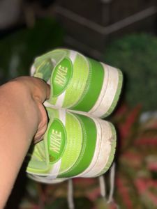 Vibrant Lime Green Nike Dunk Sneakers