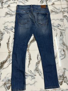 Blue Denim Ripped Jeans
