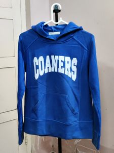 💥BUY1GET1💥 blue hooded sweatshirt with "COANERS"