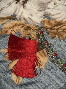 Red Tassel Earrings