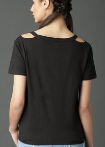 Roadster Women Black Solid Top