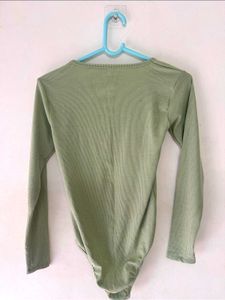 Long Sleeve Bodysuit(Free Earings)