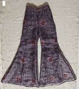 Floral backless top and Plazzoo with Scarf
