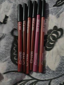 MARS Lip Liner + eyeshadow pencil +lipstick