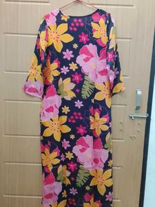 Vibrant Floral Kurta Set with Dupatta