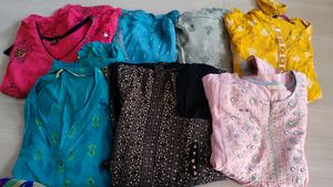 Branded & Non Brand 7 Kurtas Combo Offer