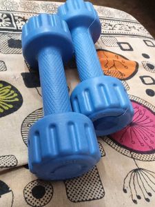 Blue Dumbbell Set