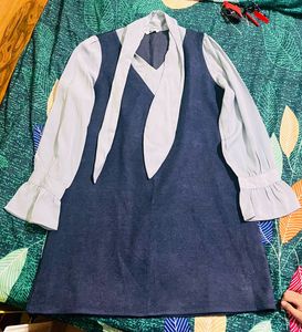Chic Denim Pinafore Dress