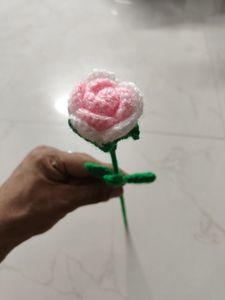 Handmade Crocheted Rose Flower