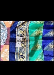 Colorful Paisley Print Saree