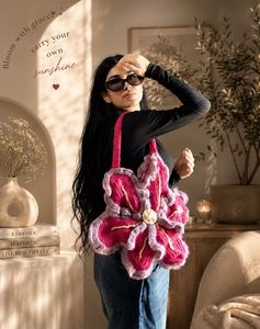 Unique Crochet Flower Handbag