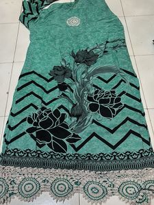 Pakistani lown croshiya works suit