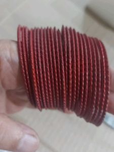 Metallic Redish Bangle Set of 24