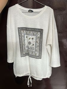 White "Forward" Graphic T-Shirt
