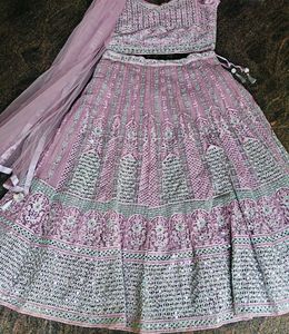 Lavender Lehenga Choli Set
