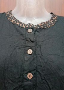 AHIKA Anaarkali Black Kurta