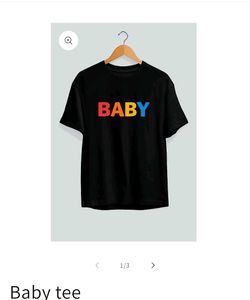 Black "BABY" Graphic T-Shirt