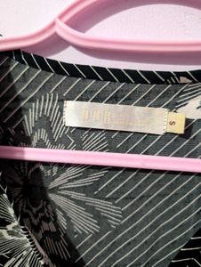 Chic Striped Floral Wrap Top