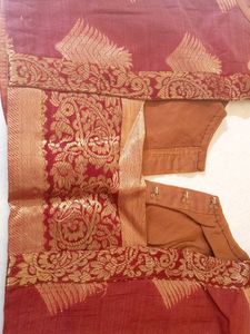 Elegant Brown Embroidered Blouse
