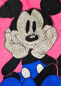 Very Cute Mickey Mouse Top With Beautiful Shorts