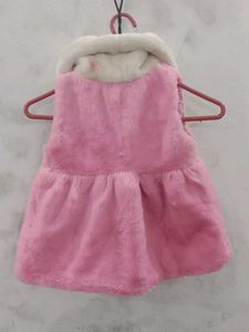 Pink Faux Fur Vest
