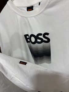 BOSS White Graphic T-Shirt