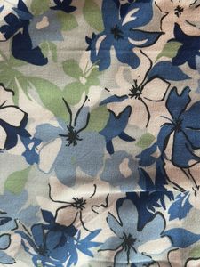 Blue Floral Midi Dress