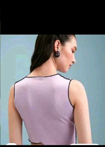 Cute Lavender Cropped Top
