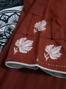 Stylish short top with semi patiala suit