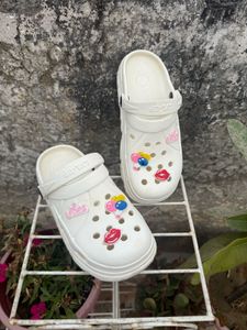 Cute White Crocs for Women 🤍