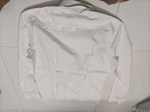 Classic White Men's Button-Up Shirt