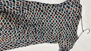 Bohemian Diamond Print Ethnic Gown