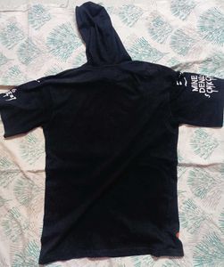 Hoodies Neck Printed (Black)
