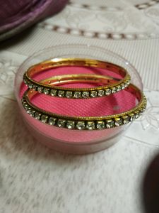 White Stone Bangle